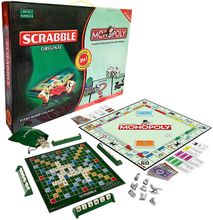 Monopoly And Scrabble Classic Board Game -2 In 1